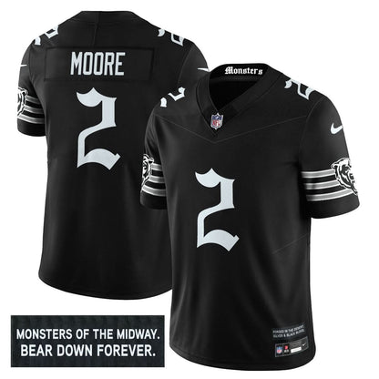 Men's Chicago Bears 'Gothic Monsters Edition' Vapor Limited Jersey - All Stitched