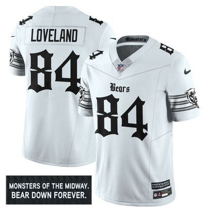Men's Chicago Bears 'Gothic Monsters Edition' Vapor Limited Jersey - All Stitched