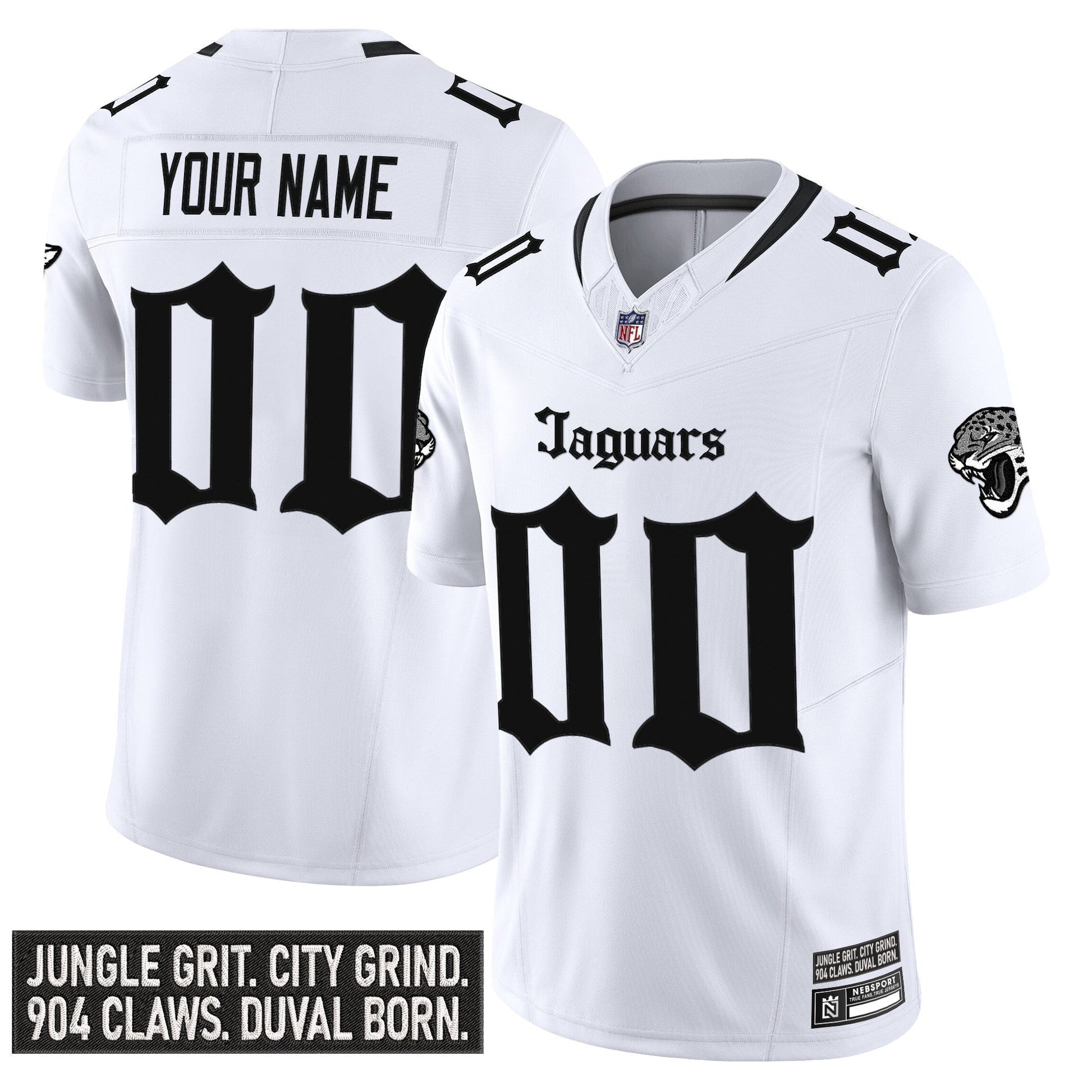 Jacksonville Jaguars 'Gothic Duvall Shadows Edition' Vapor Custom Jersey - All Stitched