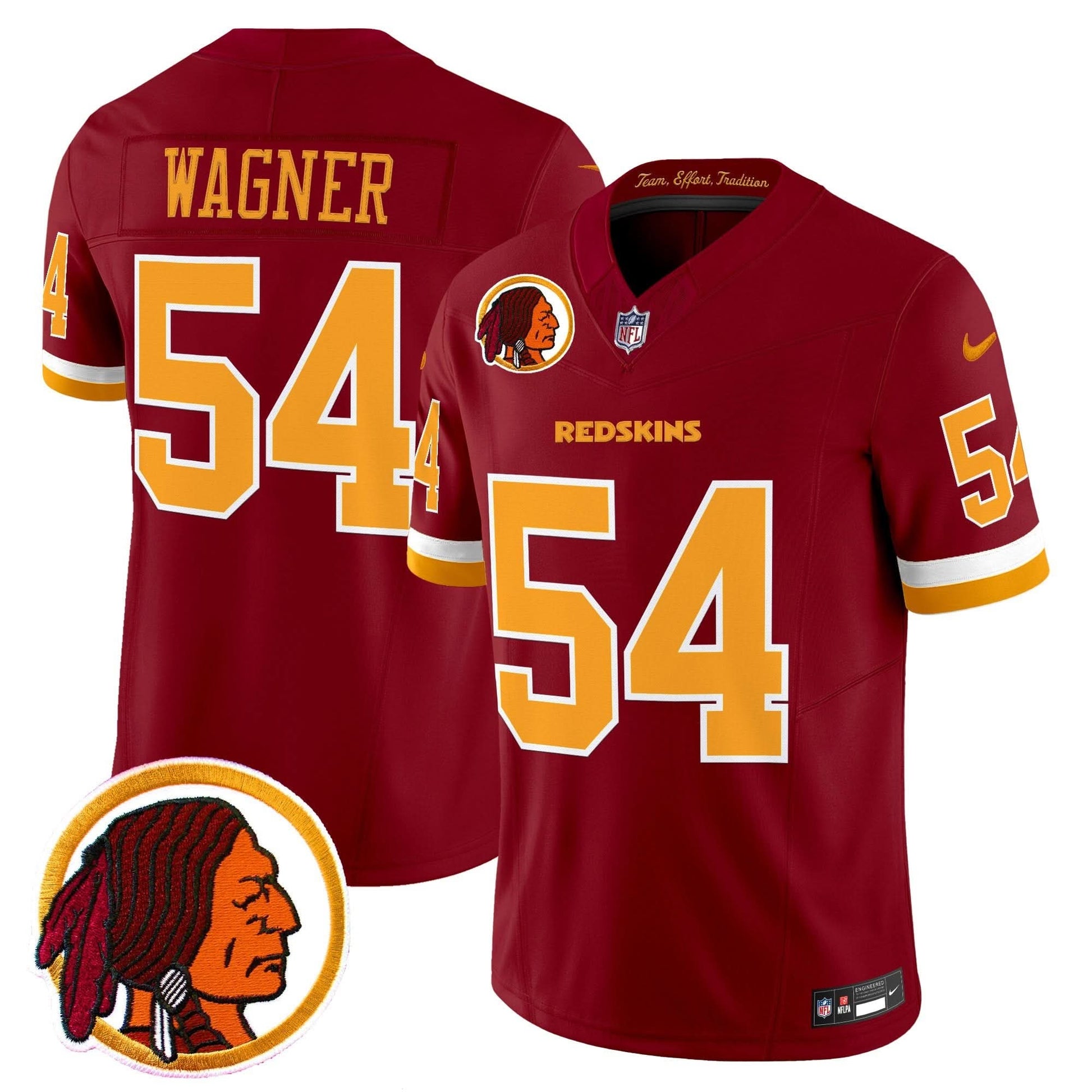Men's Washington Redskins Throwback Vapor Limited Jersey V2 - All Stitched