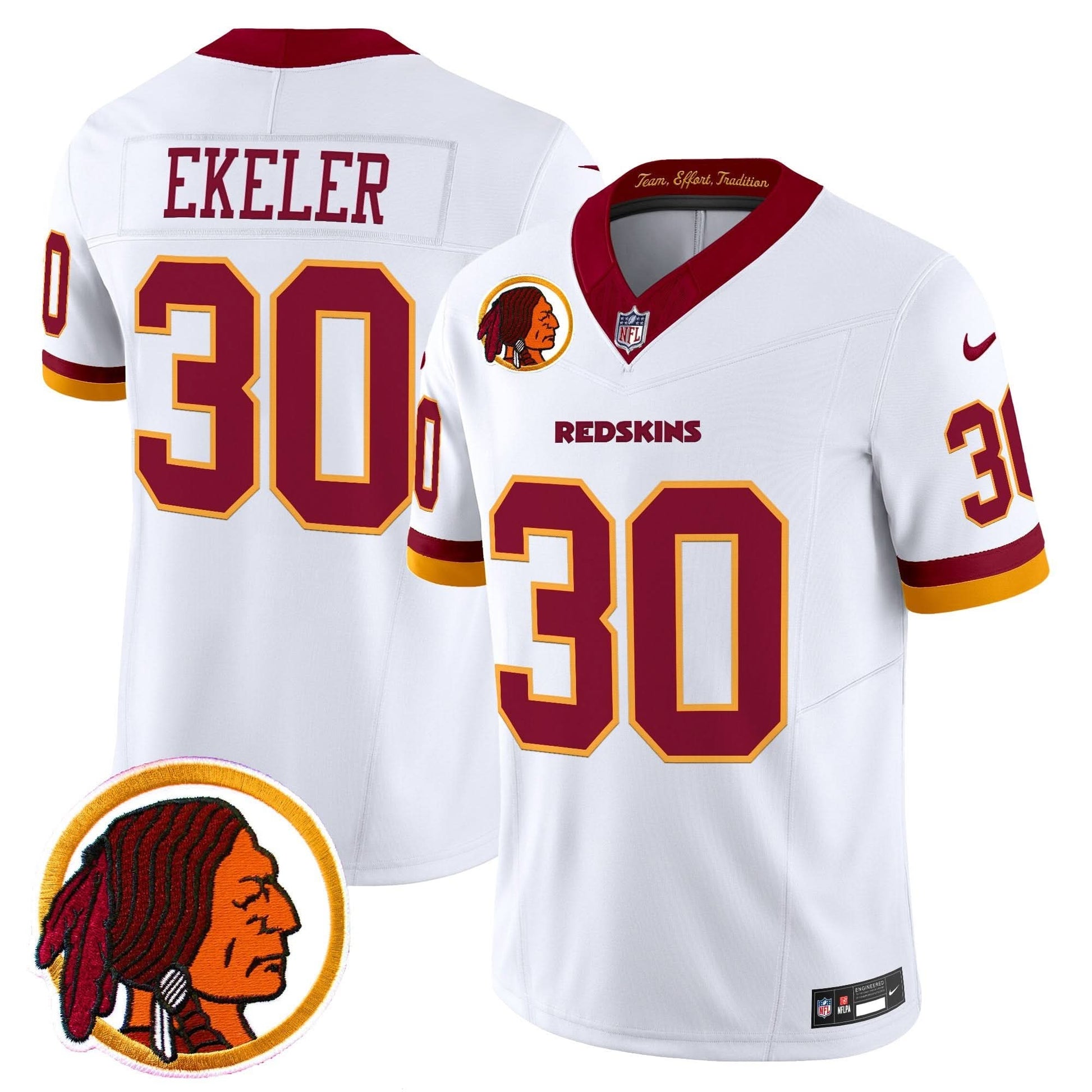 Men's Washington Redskins Throwback Vapor Limited Jersey V2 - All Stitched