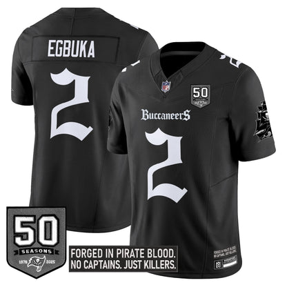 Men's Tampa Bay Buccaneers 'Gothic Pirate Shadows Edition' Limited Jersey - All Stitched