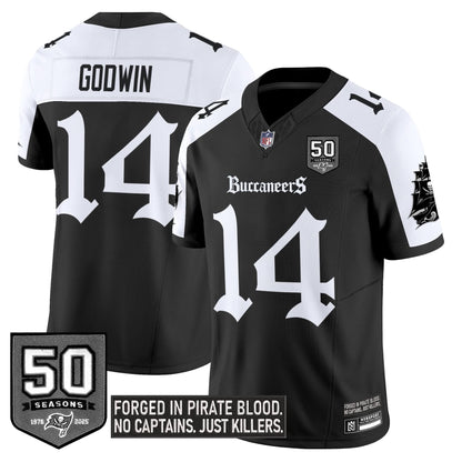 Men's Tampa Bay Buccaneers 'Gothic Pirate Shadows Edition' Limited Jersey - All Stitched