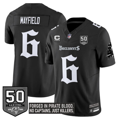 Men's Tampa Bay Buccaneers 'Gothic Pirate Shadows Edition' Limited Jersey - All Stitched