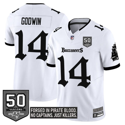 Men's Tampa Bay Buccaneers 'Gothic Pirate Shadows Edition' Limited Jersey - All Stitched