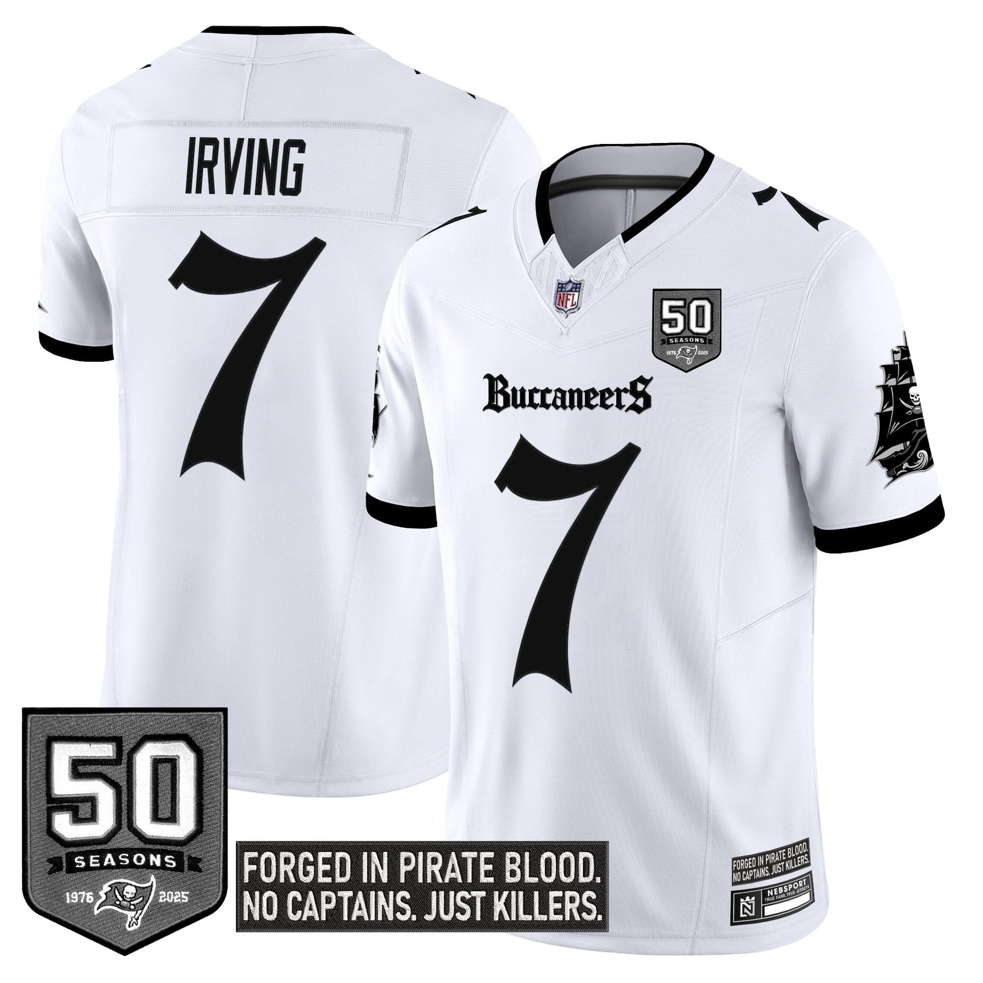 Men's Tampa Bay Buccaneers 'Gothic Pirate Shadows Edition' Limited Jersey - All Stitched