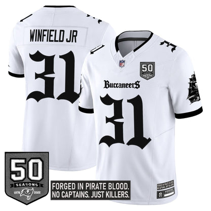 Men's Tampa Bay Buccaneers 'Gothic Pirate Shadows Edition' Limited Jersey - All Stitched