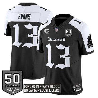 Men's Tampa Bay Buccaneers 'Gothic Pirate Shadows Edition' Limited Jersey - All Stitched
