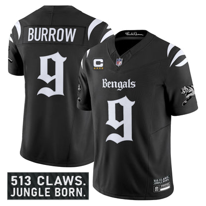 Men's Cincinnati Bengals 'Gothic Jungle Shadows Edition' Vapor Limited Jersey - All Stitched