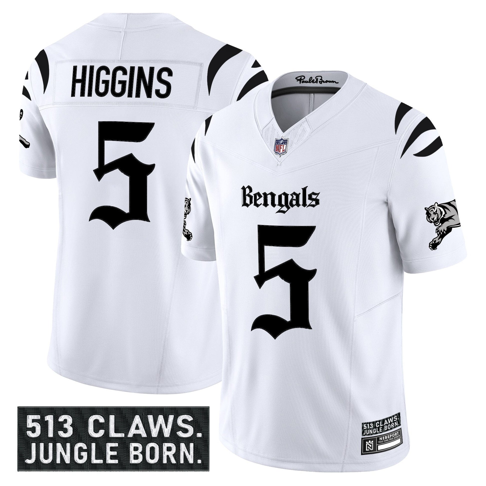 Men's Cincinnati Bengals 'Gothic Jungle Shadows Edition' Vapor Limited Jersey - All Stitched