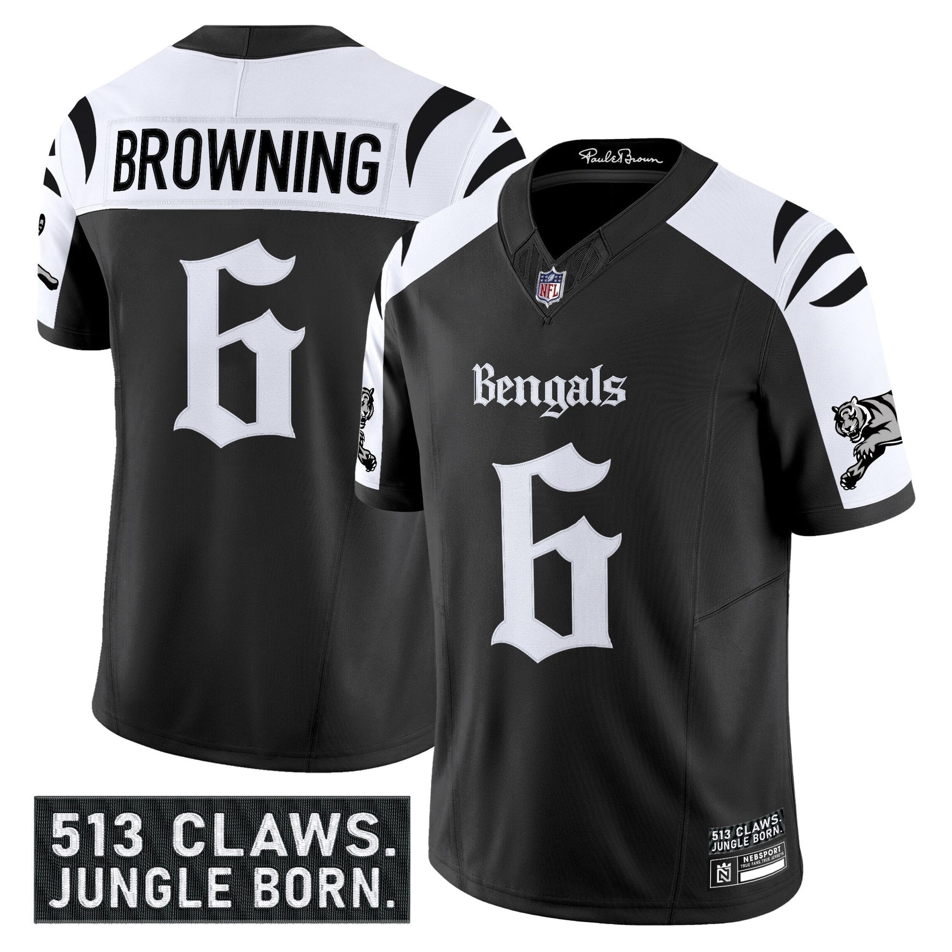 Men's Cincinnati Bengals 'Gothic Jungle Shadows Edition' Vapor Limited Jersey - All Stitched