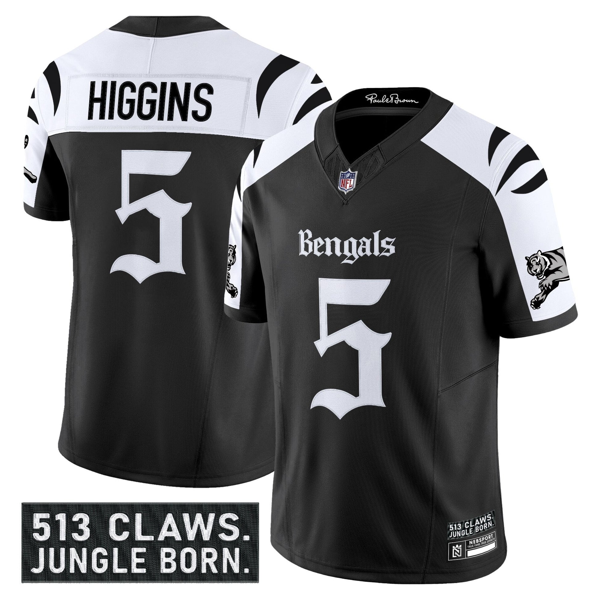 Men's Cincinnati Bengals 'Gothic Jungle Shadows Edition' Vapor Limited Jersey - All Stitched