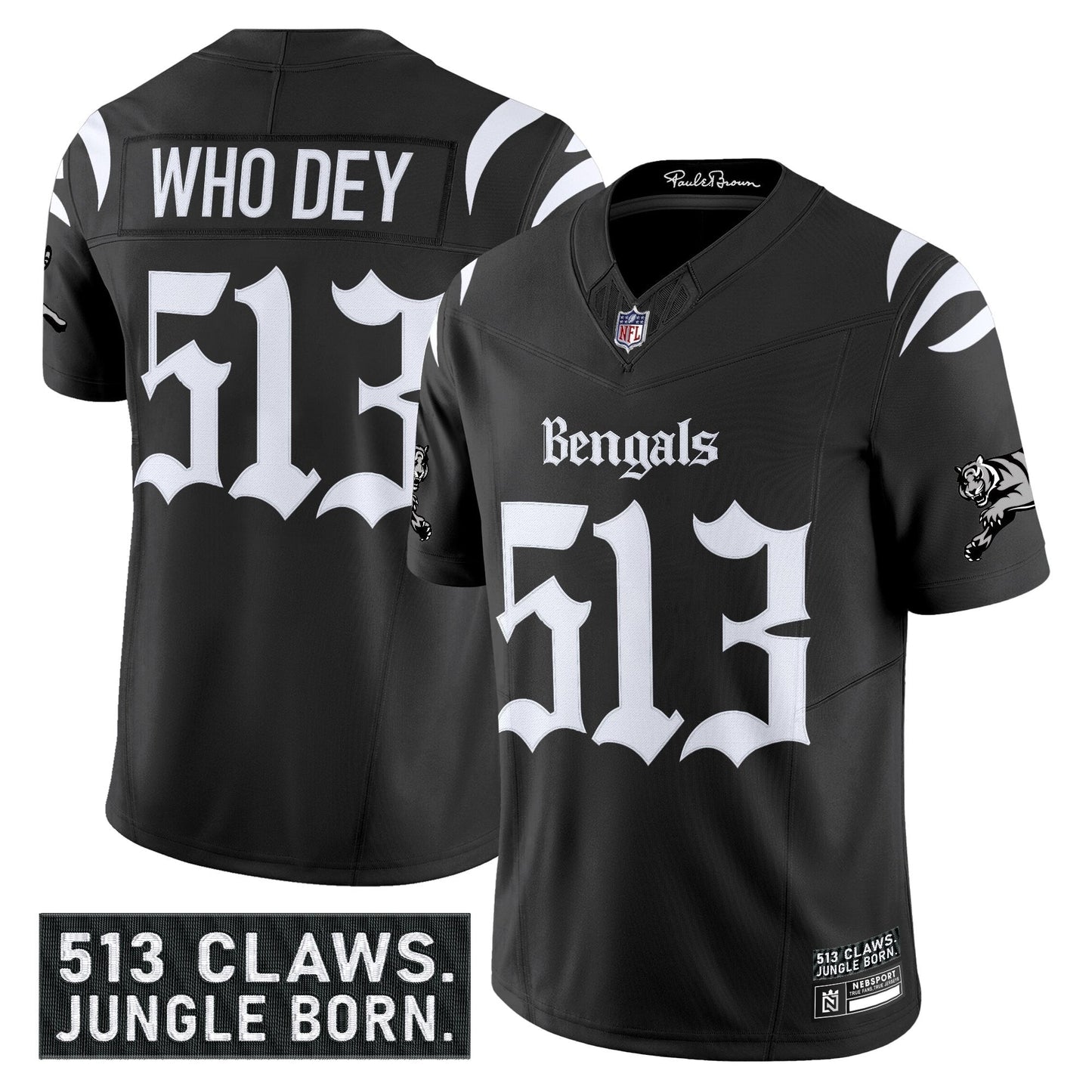 Men's Cincinnati Bengals 'Gothic Jungle Shadows Edition' Vapor Limited Jersey - All Stitched