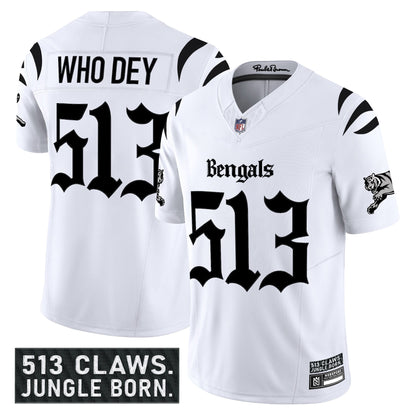 Men's Cincinnati Bengals 'Gothic Jungle Shadows Edition' Vapor Limited Jersey - All Stitched