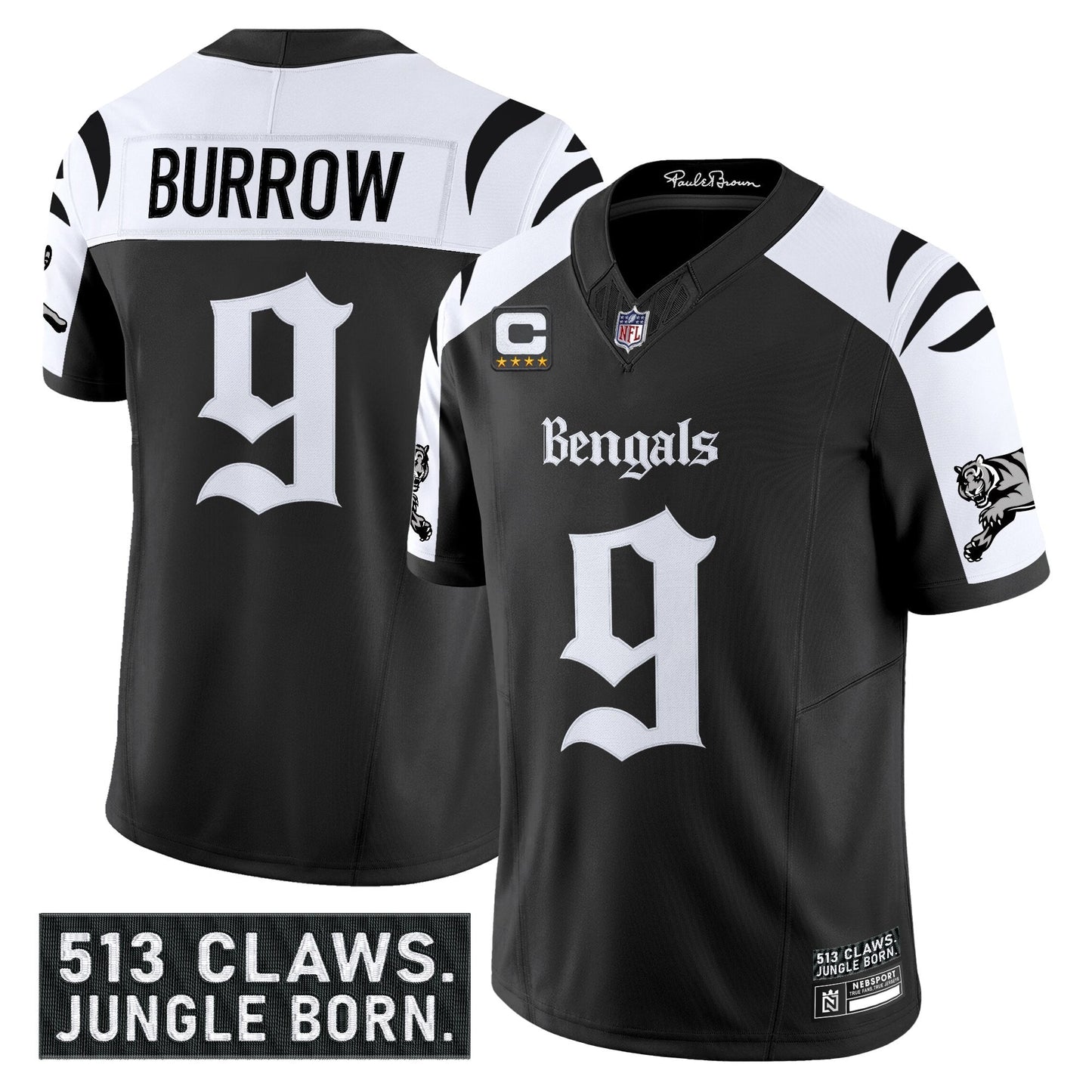 Men's Cincinnati Bengals 'Gothic Jungle Shadows Edition' Vapor Limited Jersey - All Stitched