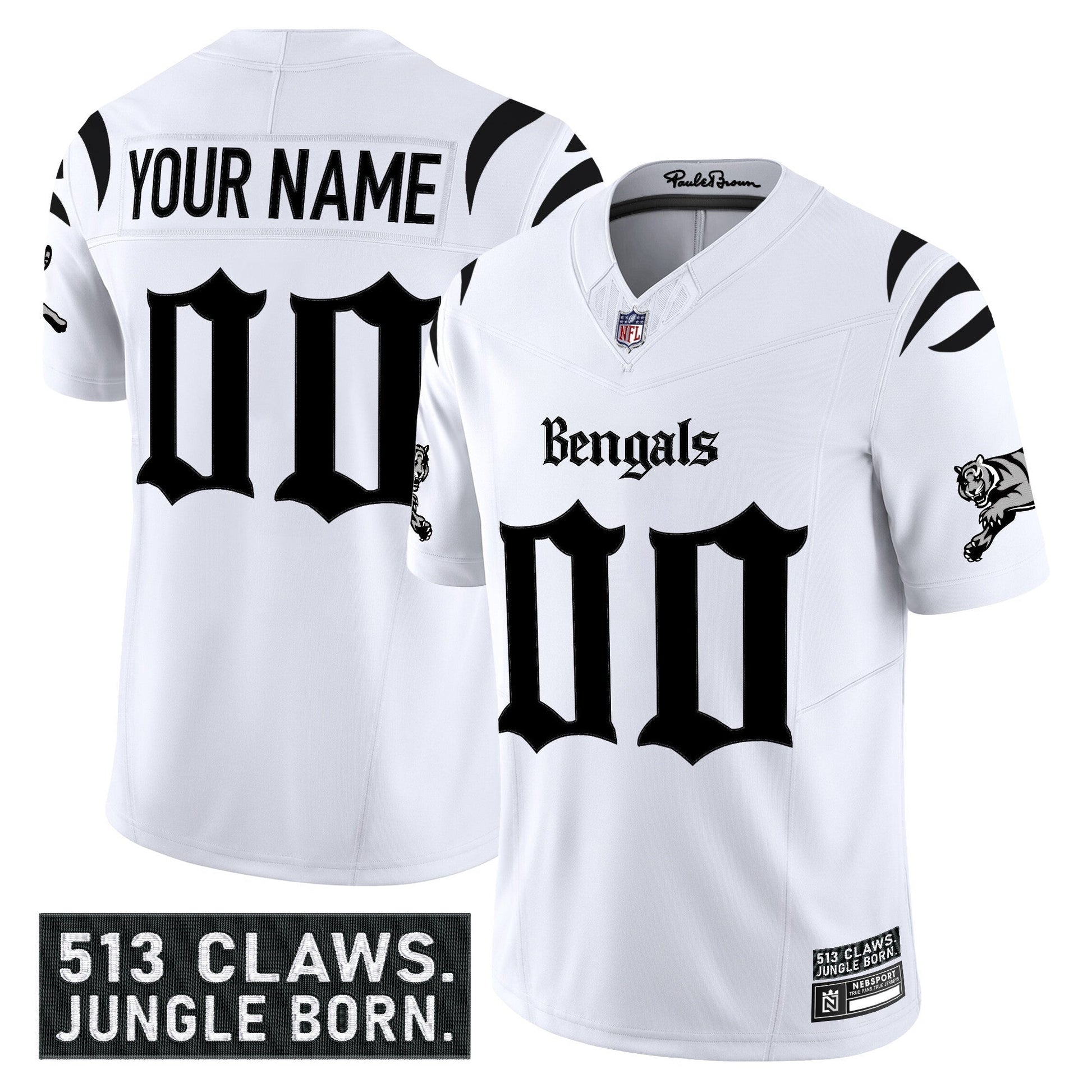 Cincinnati Bengals 'Gothic Jungle Shadows Edition' Vapor Limited Custom Jersey - All Stitched