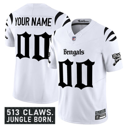 Cincinnati Bengals 'Gothic Jungle Shadows Edition' Vapor Limited Custom Jersey - All Stitched