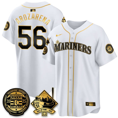 Men's Seattle Mariners Ichiro Number Retirement Jersey V2 - All Stitched