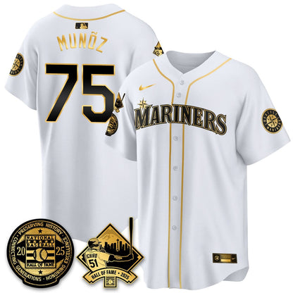 Men's Seattle Mariners Ichiro Number Retirement Jersey V2 - All Stitched