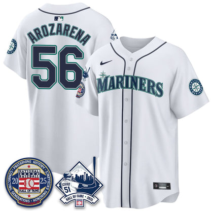 Men's Seattle Mariners Ichiro Number Retirement Jersey V2 - All Stitched