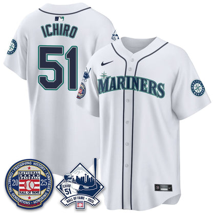 Seattle Mariners Ichiro Number Retirement Jersey V2 - All Stitched