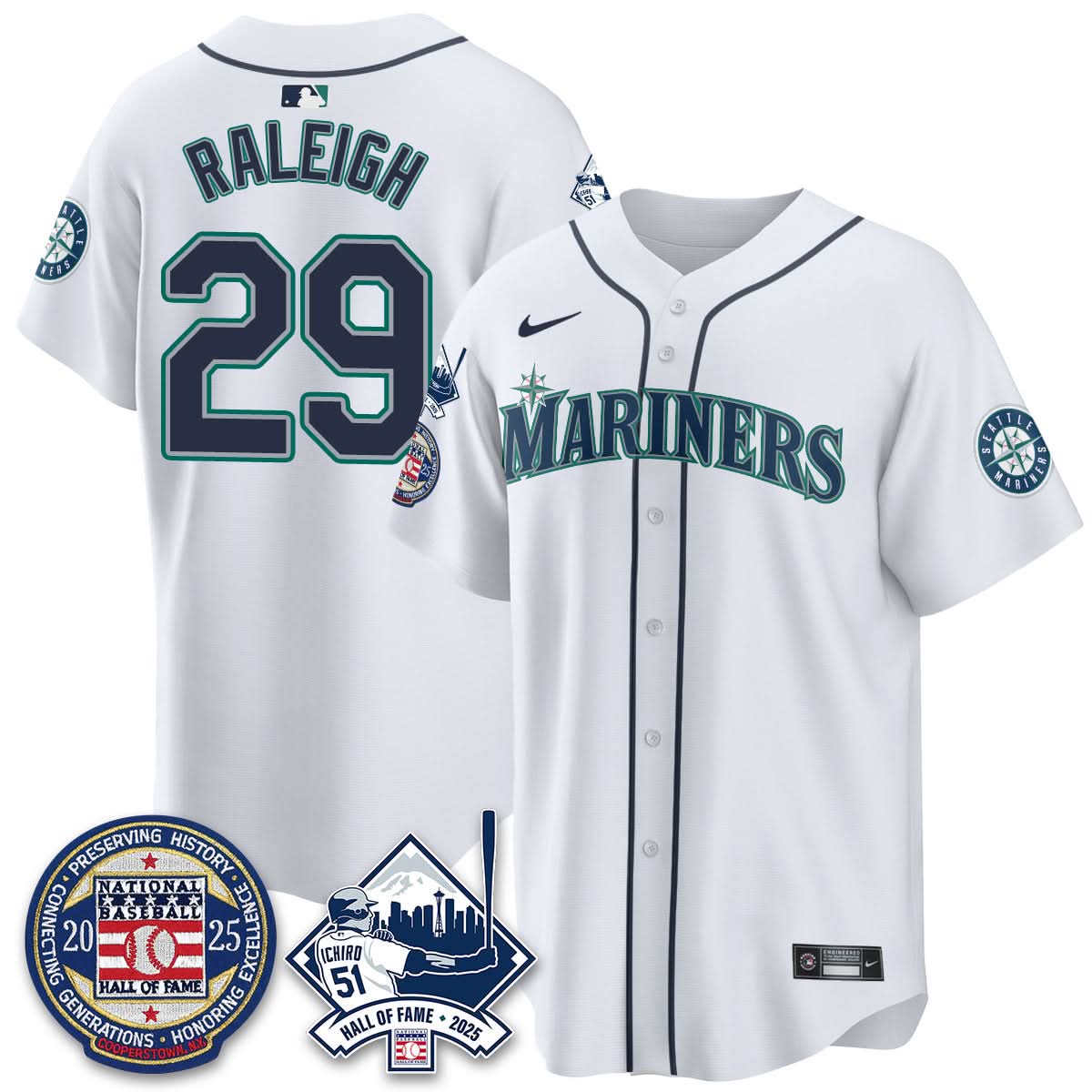 Seattle Mariners Ichiro Number Retirement Jersey V2 - All Stitched