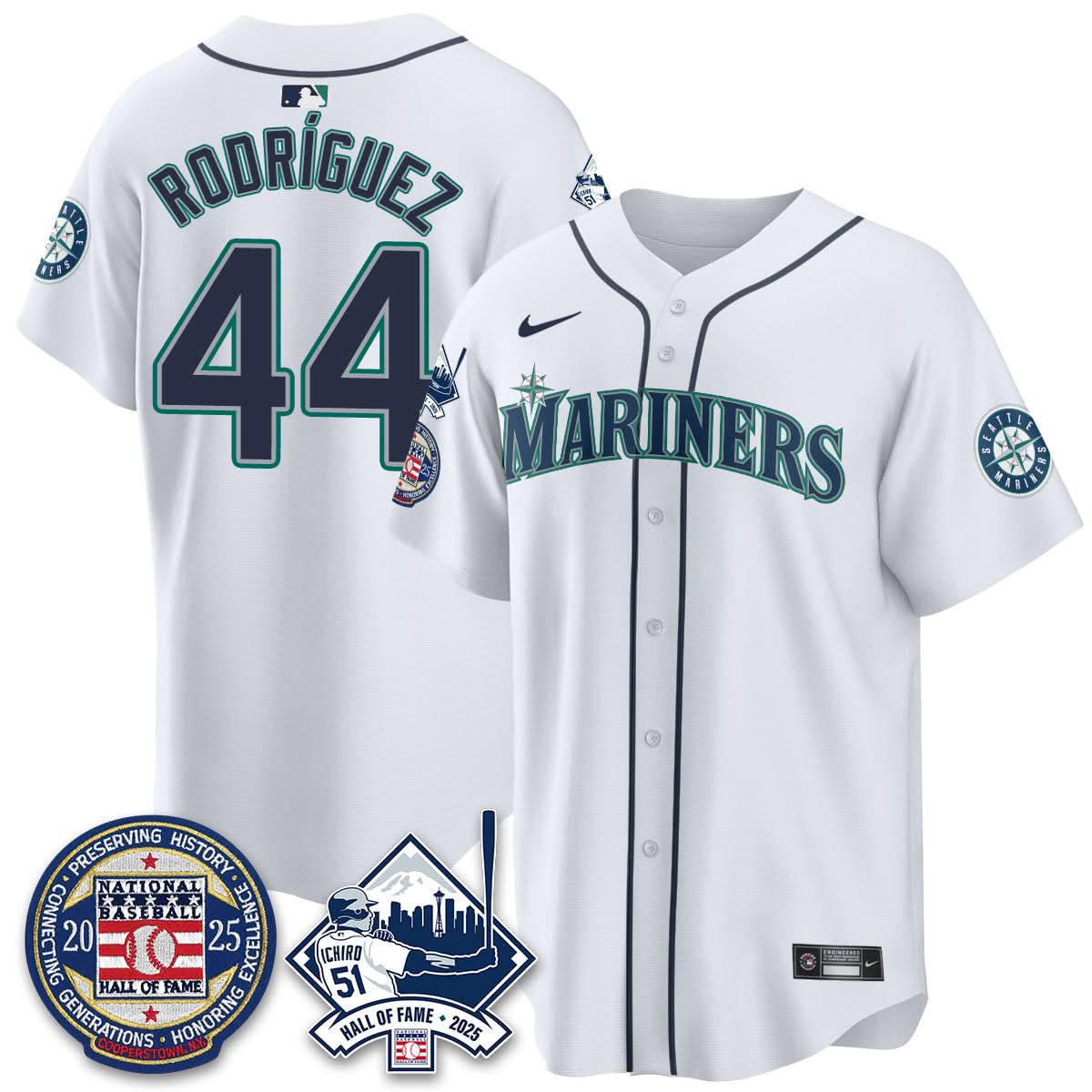 Seattle Mariners Ichiro Number Retirement Jersey V2 - All Stitched