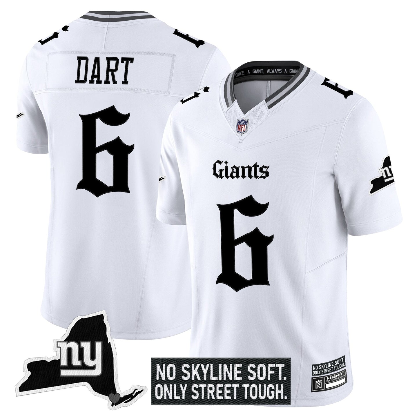 Men's New York Giants 'Gothic Gotham Edition' Vapor Limited Jersey - All Stitched
