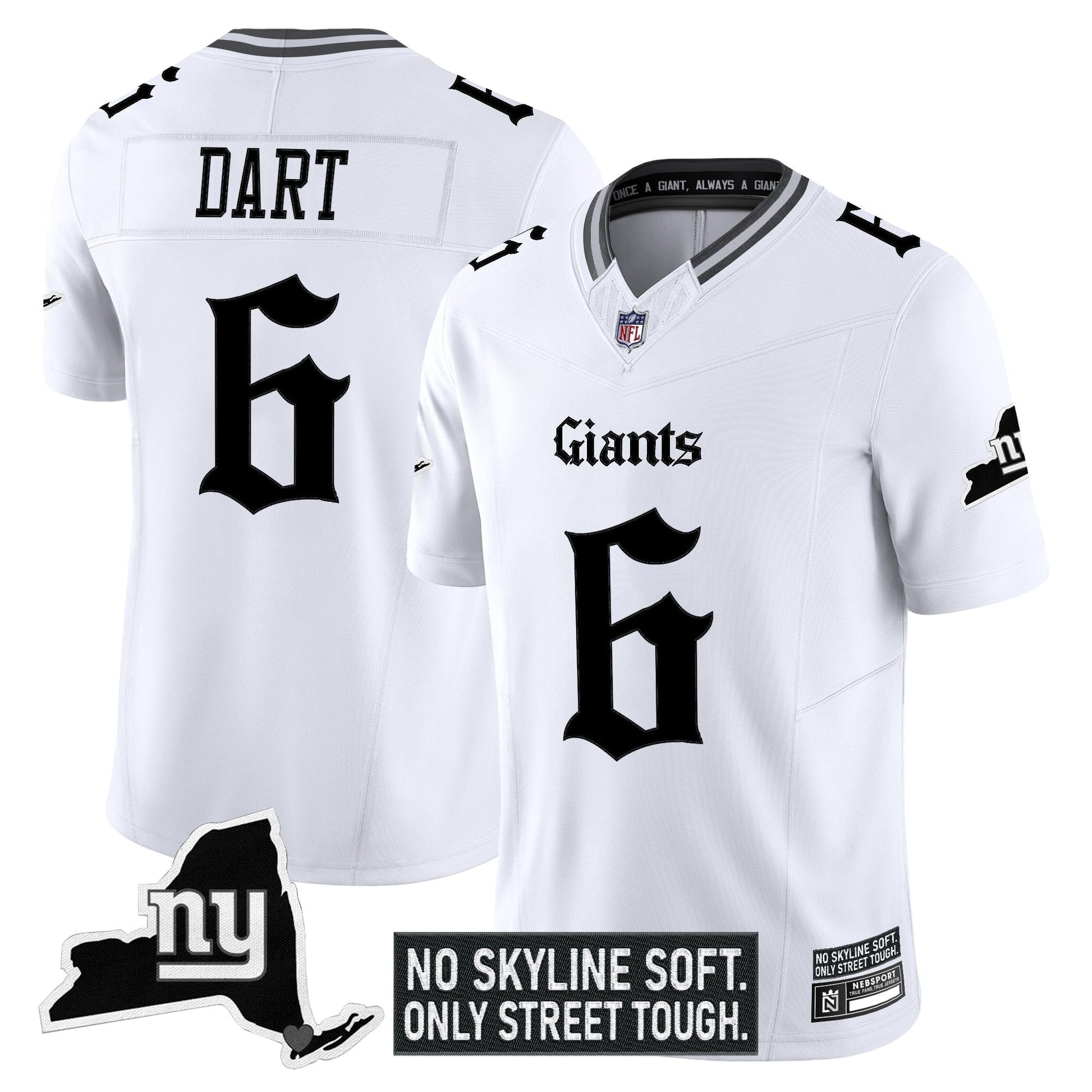 Men's New York Giants 'Gothic Gotham Edition' Vapor Limited Jersey - All Stitched