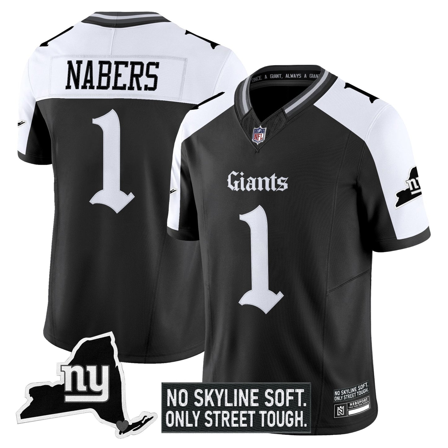 Men's New York Giants 'Gothic Gotham Edition' Vapor Limited Jersey - All Stitched