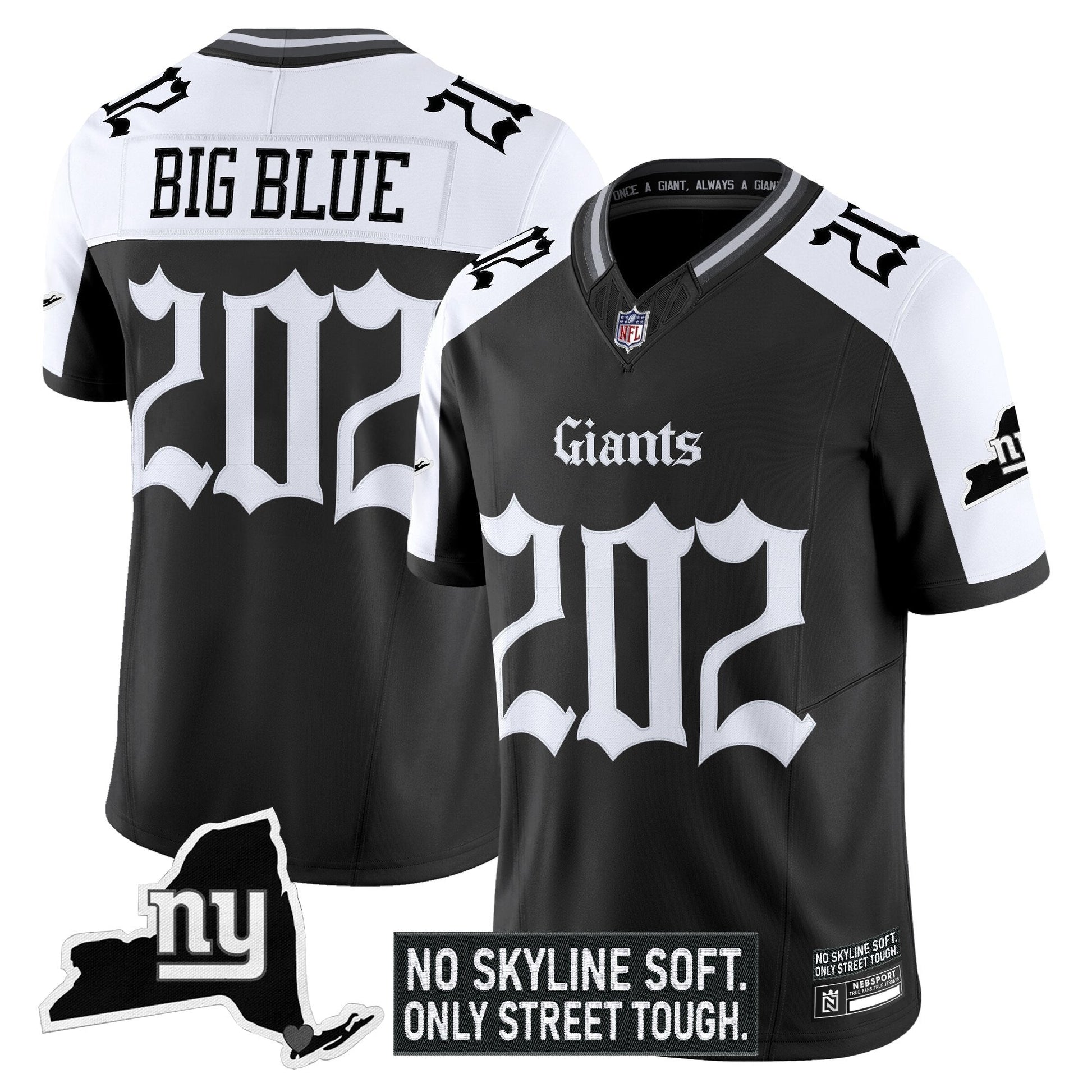 Men's New York Giants 'Gothic Gotham Edition' Vapor Limited Jersey - All Stitched