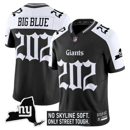 Men's New York Giants 'Gothic Gotham Edition' Vapor Limited Jersey - All Stitched