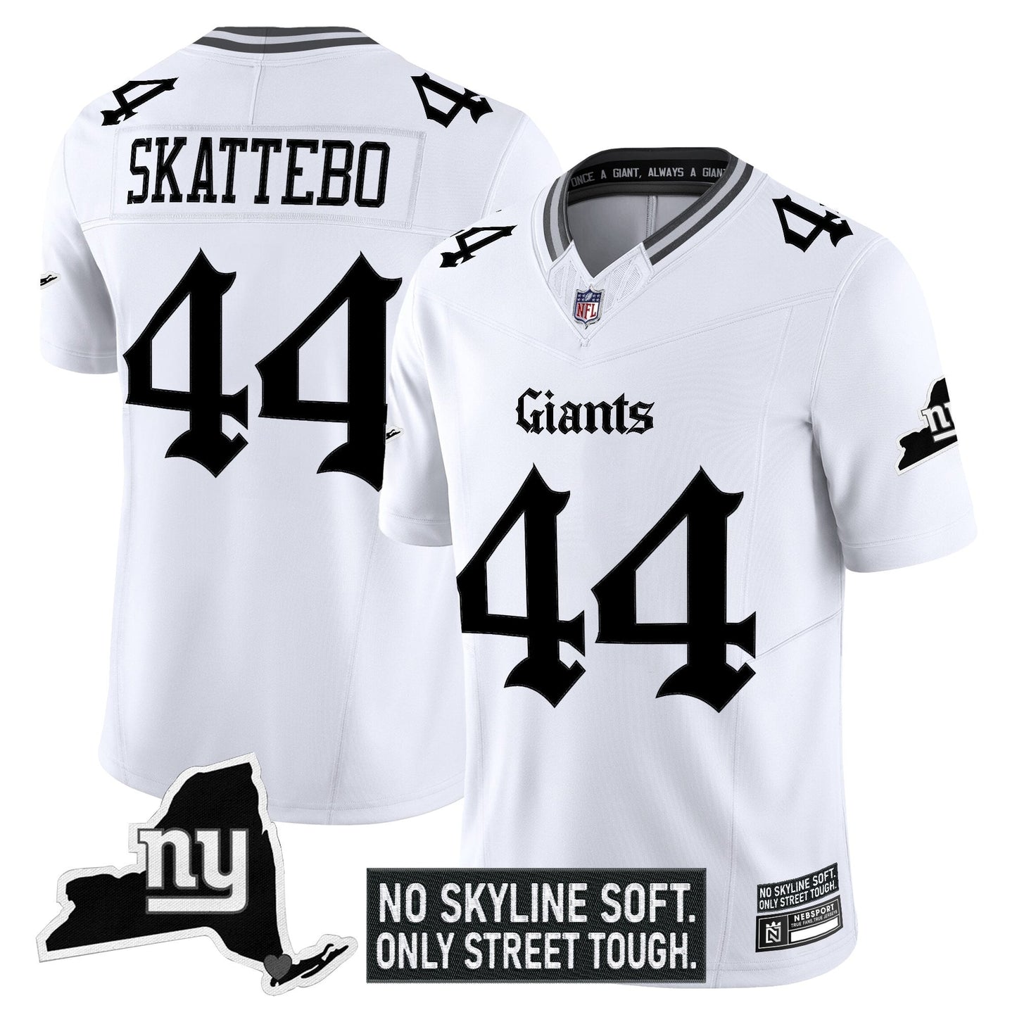 Men's New York Giants 'Gothic Gotham Edition' Vapor Limited Jersey - All Stitched