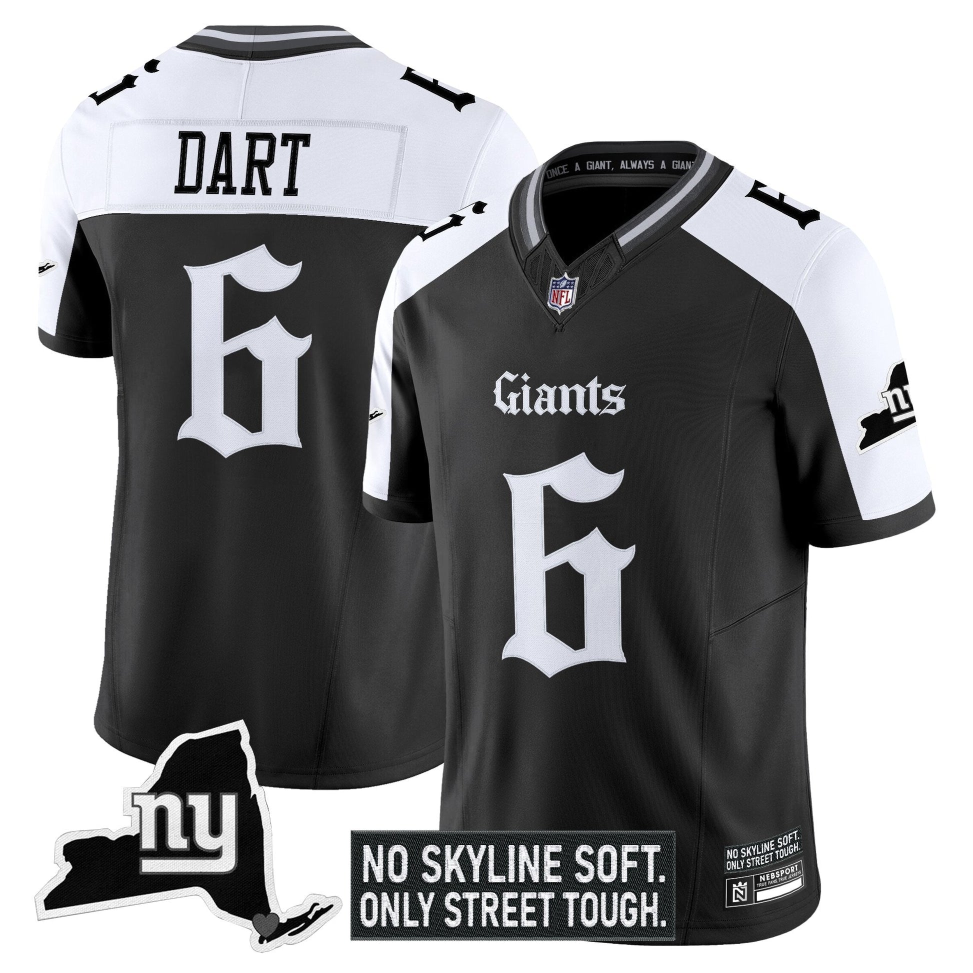 Men's New York Giants 'Gothic Gotham Edition' Vapor Limited Jersey - All Stitched