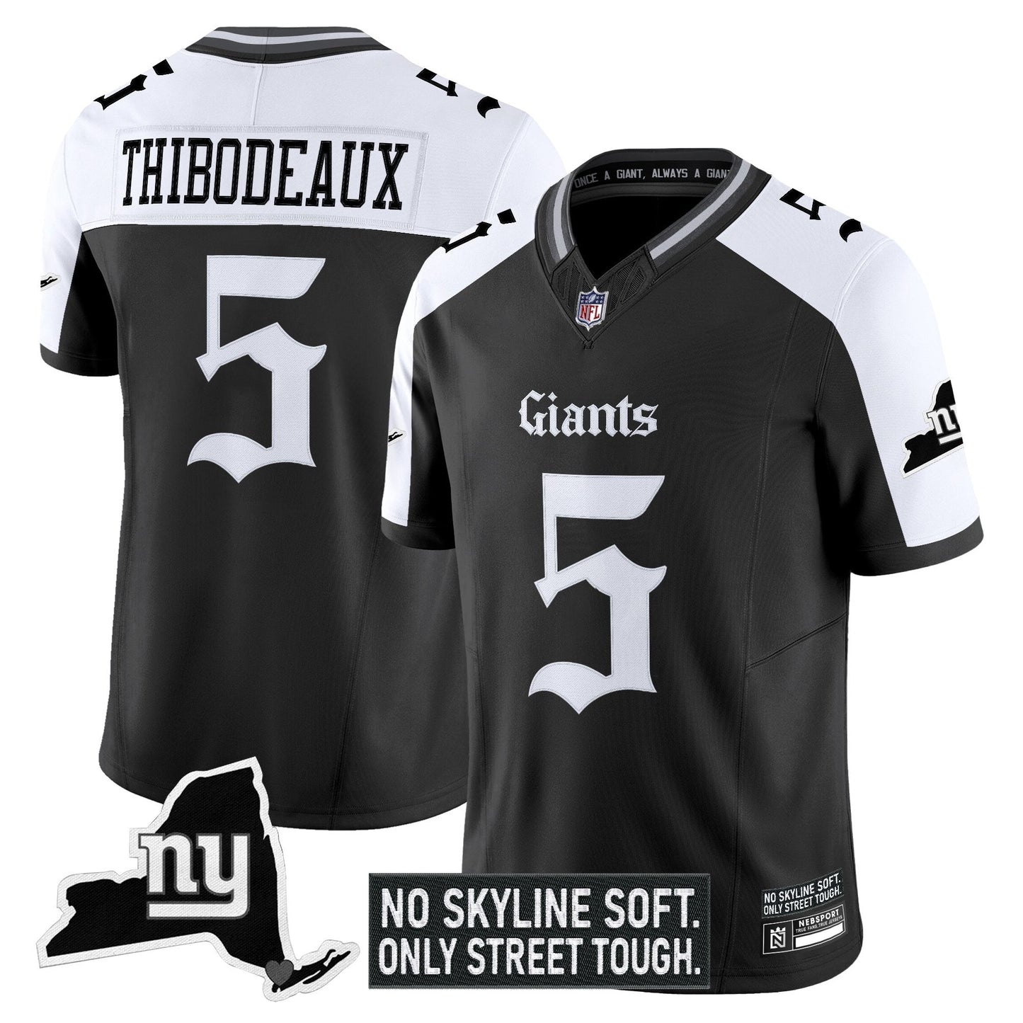 Men's New York Giants 'Gothic Gotham Edition' Vapor Limited Jersey - All Stitched