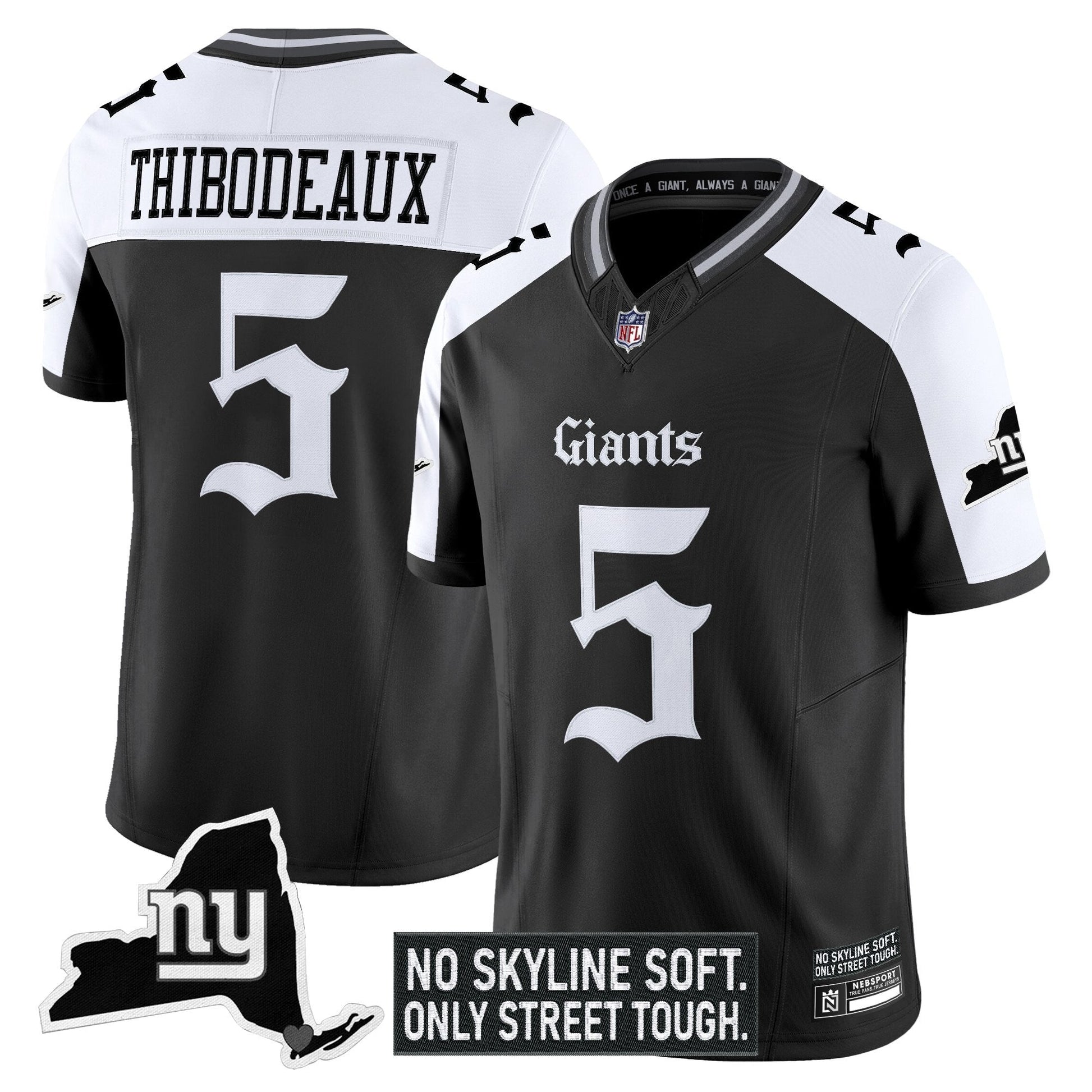 Men's New York Giants 'Gothic Gotham Edition' Vapor Limited Jersey - All Stitched
