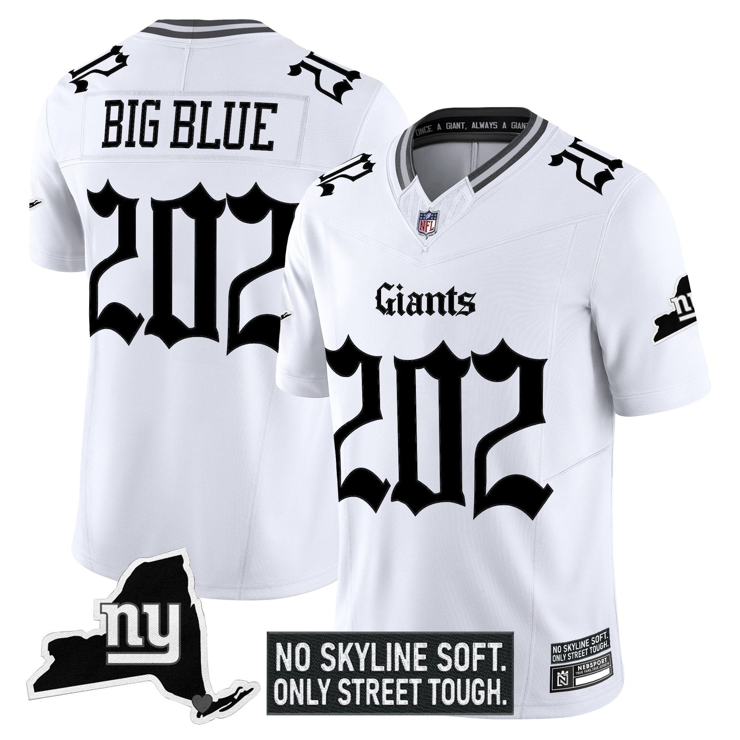 Men's New York Giants 'Gothic Gotham Edition' Vapor Limited Jersey - All Stitched