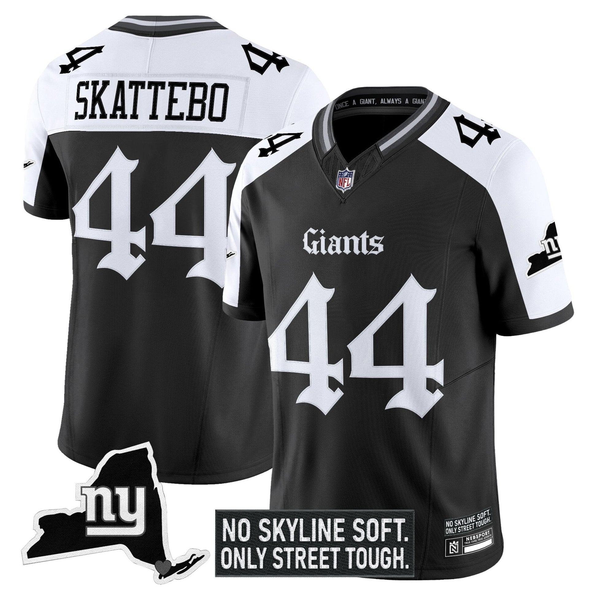 Men's New York Giants 'Gothic Gotham Edition' Vapor Limited Jersey - All Stitched