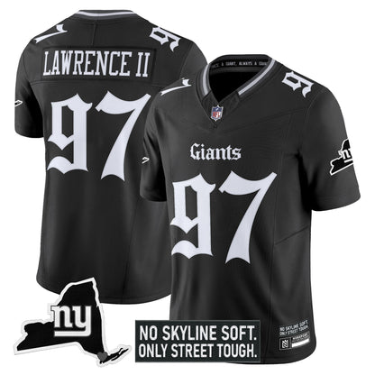Men's New York Giants 'Gothic Gotham Edition' Vapor Limited Jersey - All Stitched