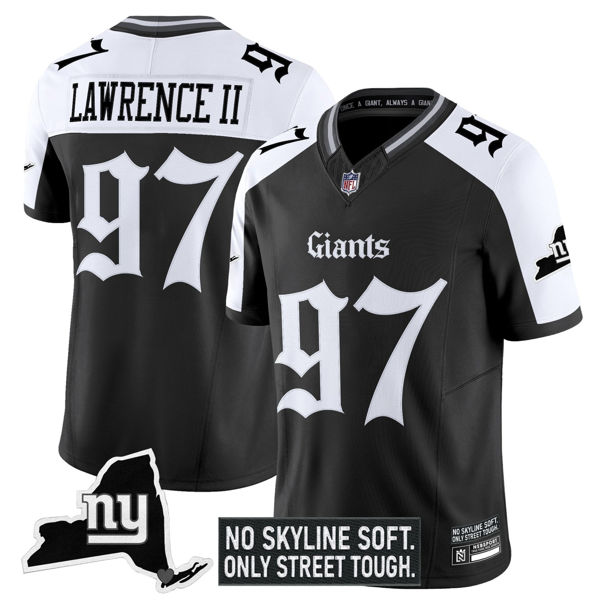 Men's New York Giants 'Gothic Gotham Edition' Vapor Limited Jersey - All Stitched