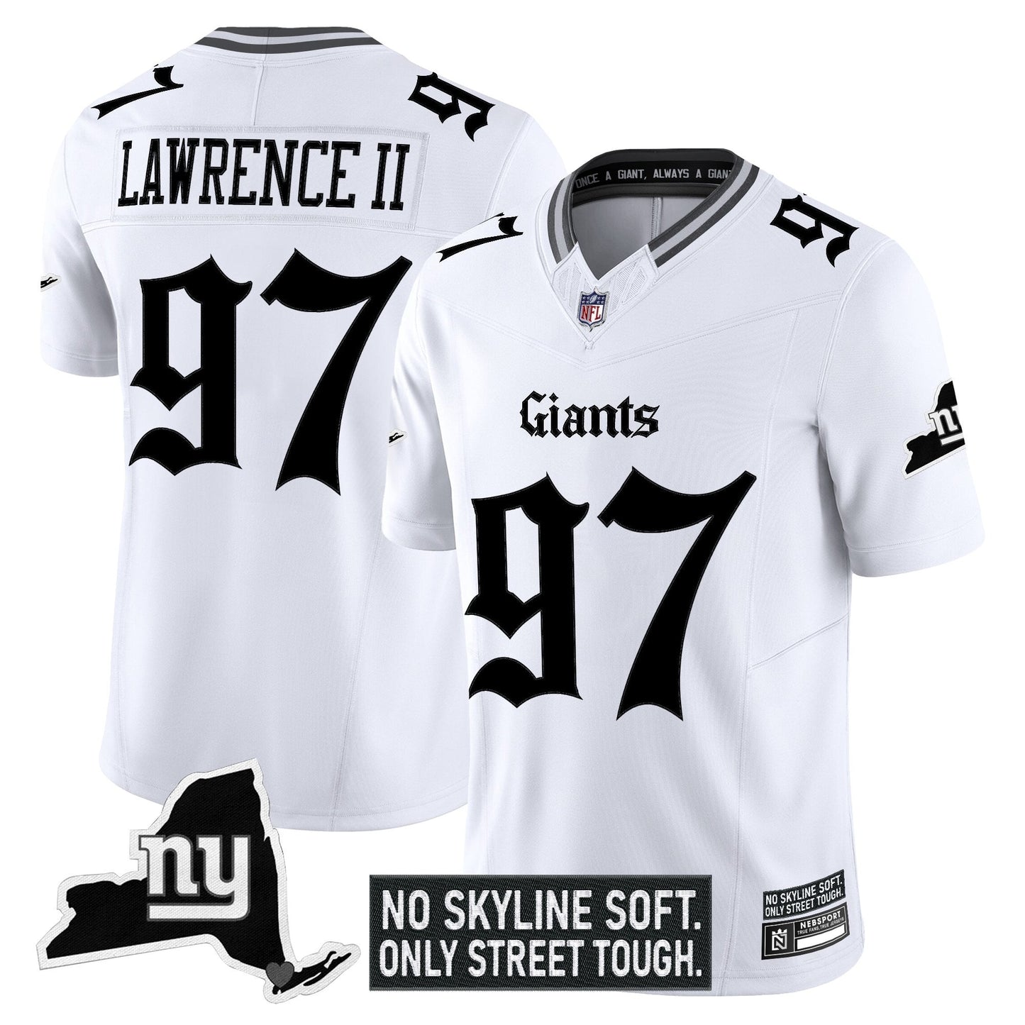 Men's New York Giants 'Gothic Gotham Edition' Vapor Limited Jersey - All Stitched