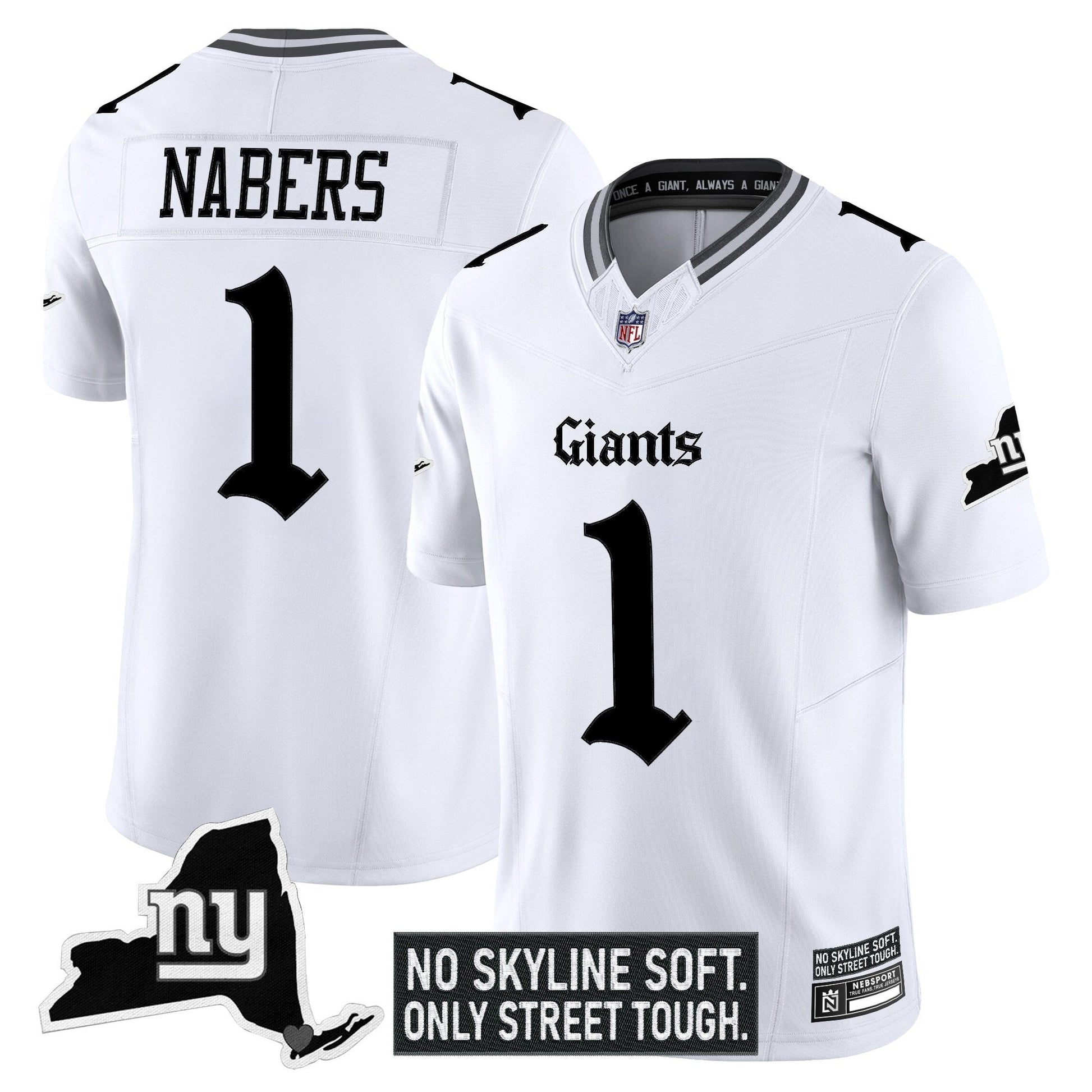 Men's New York Giants 'Gothic Gotham Edition' Vapor Limited Jersey - All Stitched