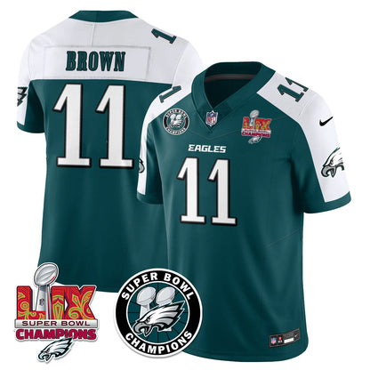 Men's Philadelphia Eagles Super Bowl LIX Champions Jersey - All Stitched