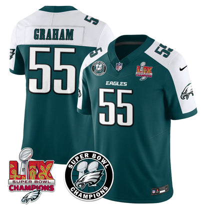 Men's Philadelphia Eagles Super Bowl LIX Champions Jersey - All Stitched