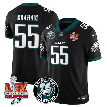 Men's Philadelphia Eagles Super Bowl LIX Champions Jersey - All Stitched