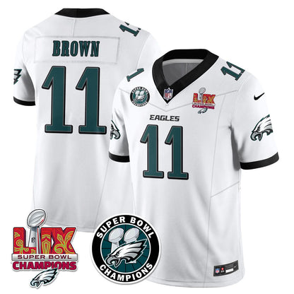 Philadelphia Eagles Super Bowl LIX Champions Jersey - All Stitched