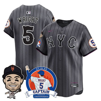 New York Mets David Wright "Mets Legend" Jersey V2 - All Stitched