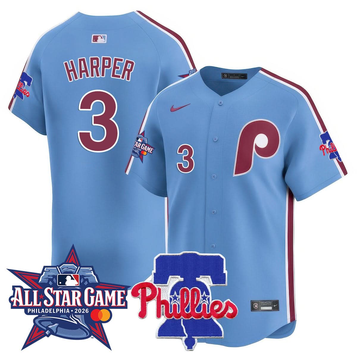 Men's Philadelphia Phillies 2026 MLB All-Star Jersey - All Stitched