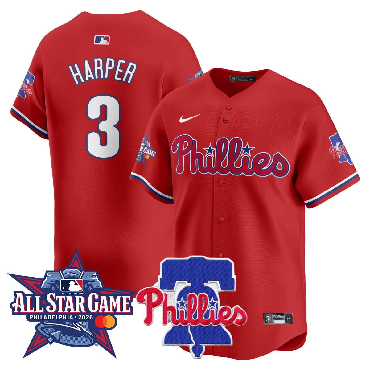 Men's Philadelphia Phillies 2026 MLB All-Star Jersey - All Stitched