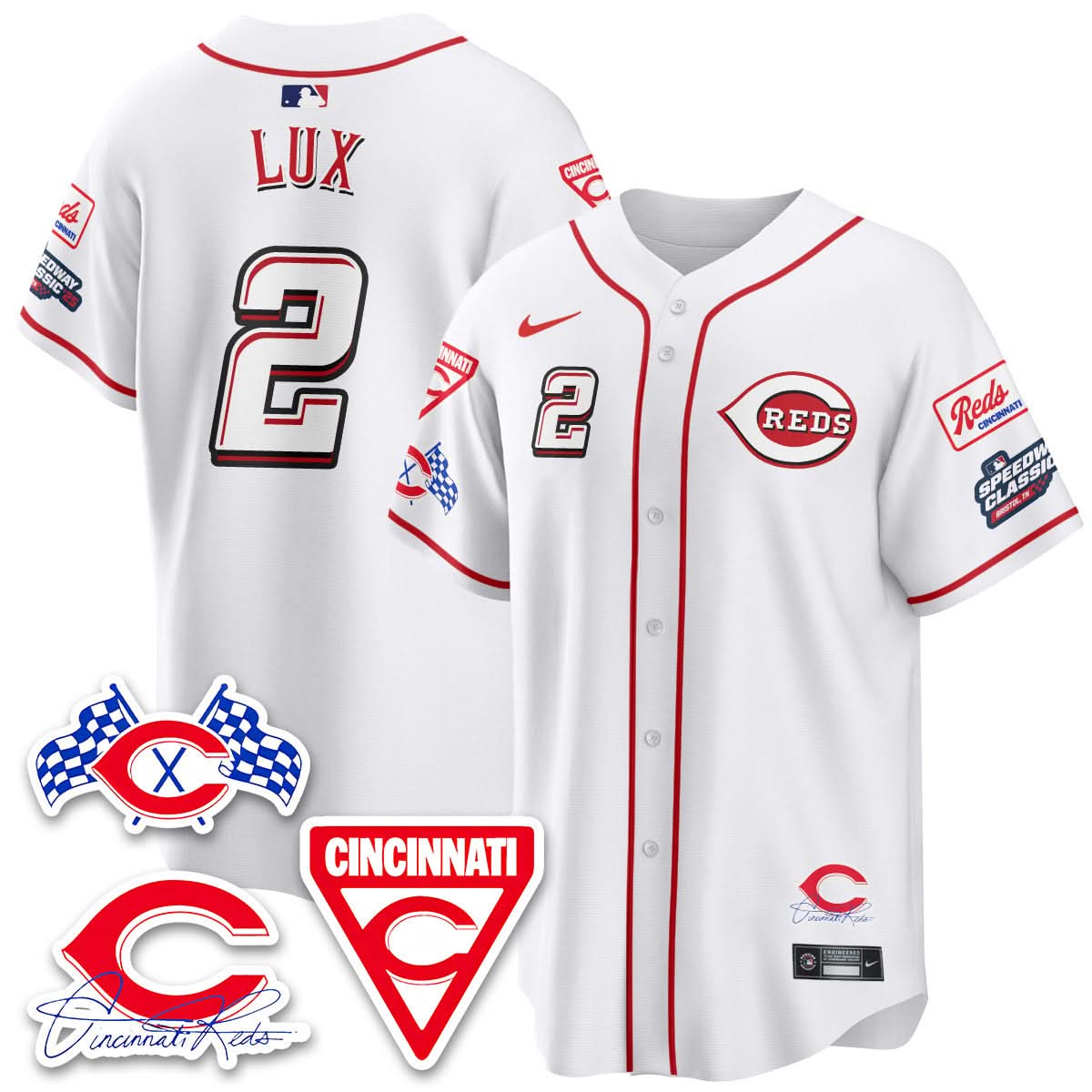 Men's Cincinnati Reds 2025 Speedway Limited Jersey V1 - All Stitched